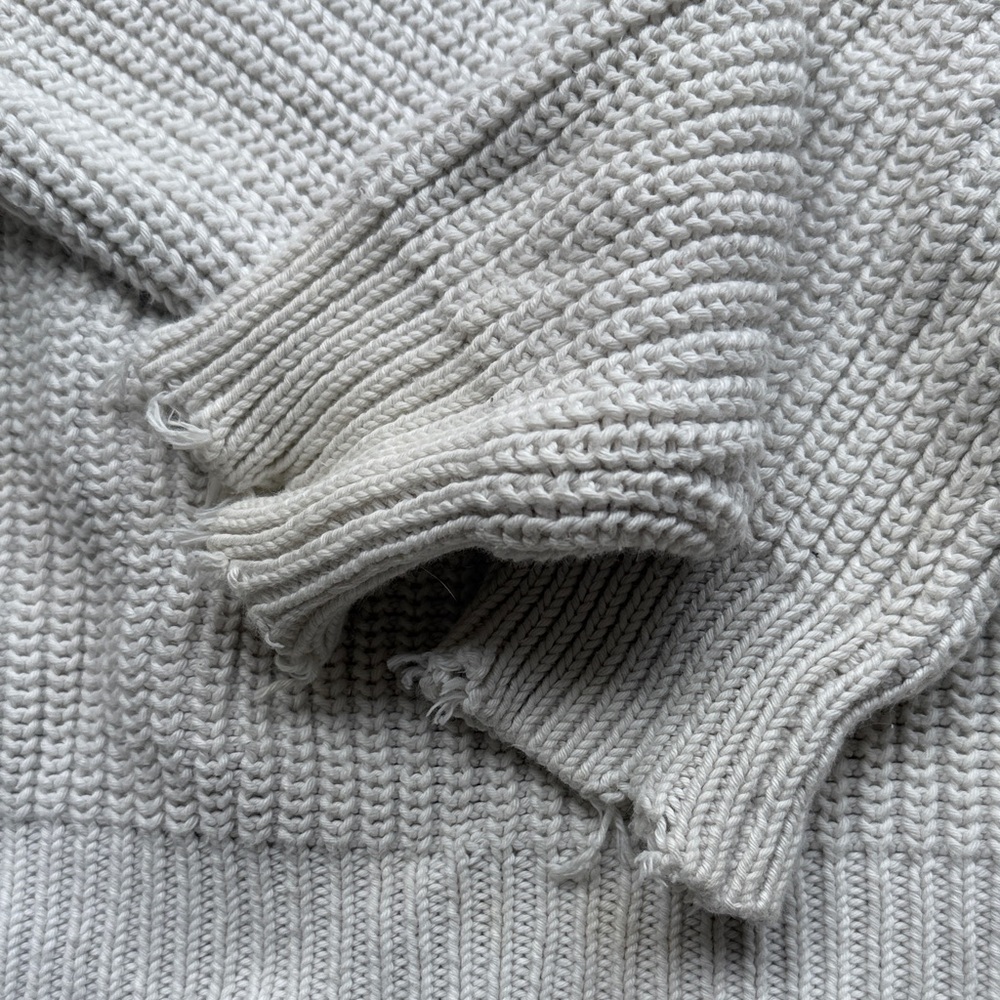 Zadig & Voltaire Pink and Cream Ombre Crew Neck Sweater - Picture 4 of 4